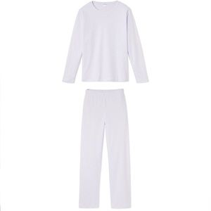LAKE Pajamas Pima Long-Long Weekend Set in Wisteria Purple | Size Small